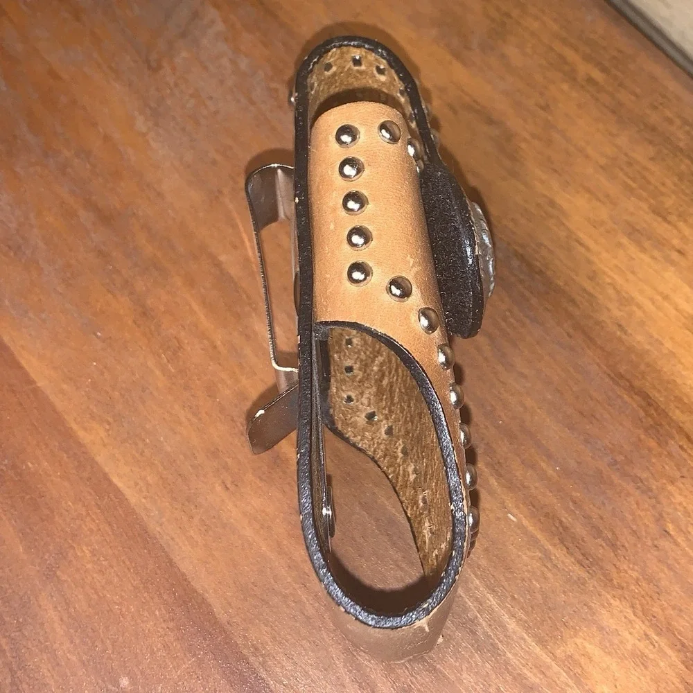 Nocona Western Cowboy Belt Pouch Leather Loop Holster Cell Phone Case‎ Holder